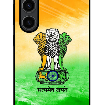 Satyamev Jayate Flag Samsung S23 Plus Glass Case