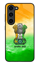 Satyamev Jayate Flag Samsung S23 Plus Glass Case