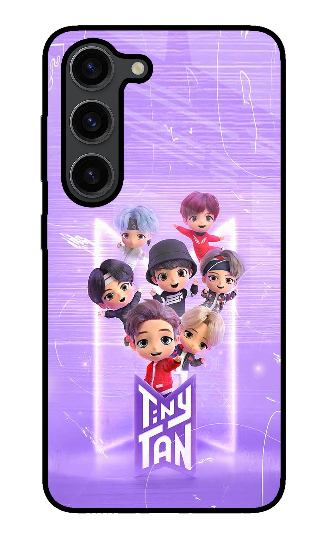 BTS Tiny Tan Samsung S23 Plus Glass Case