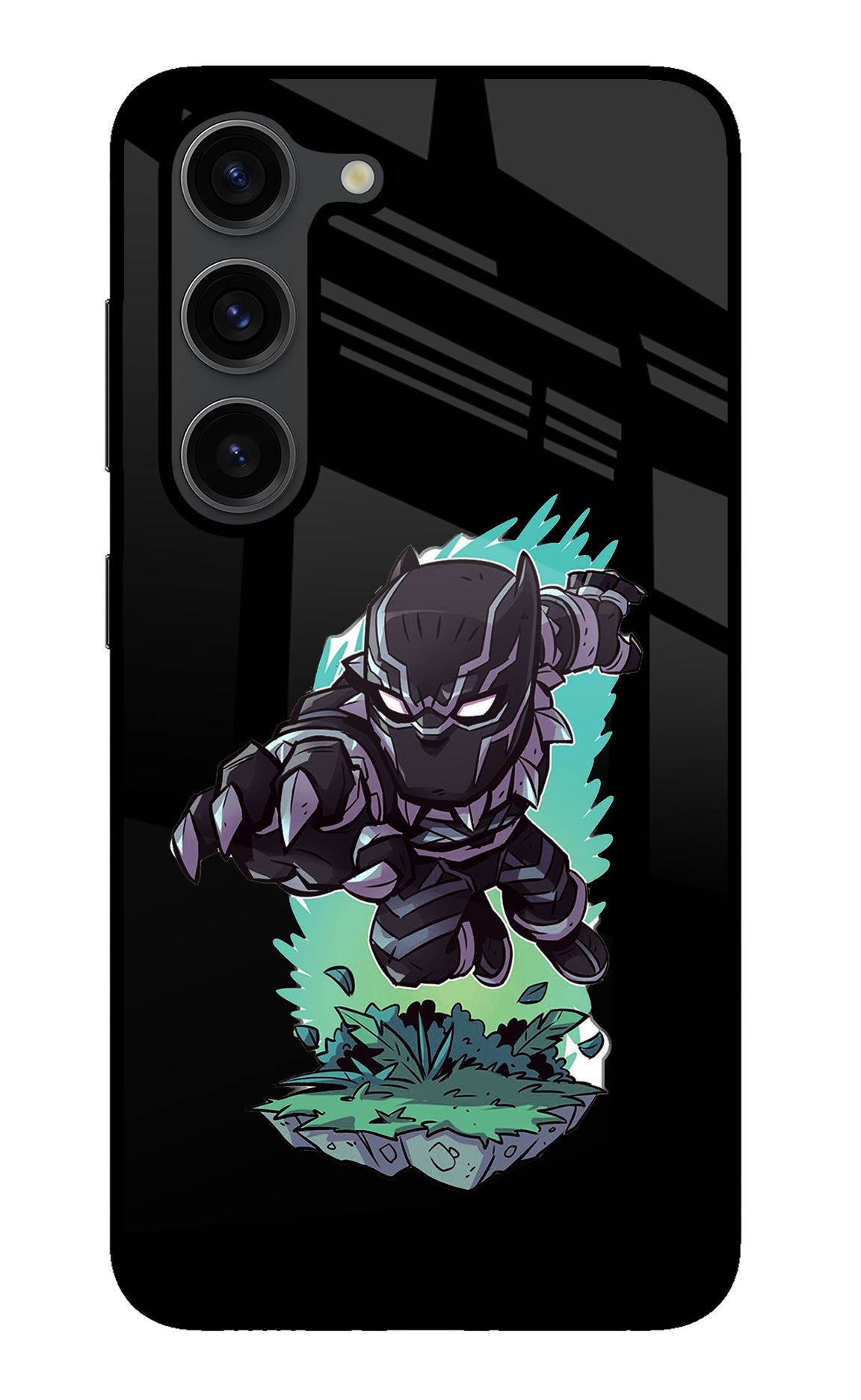 Black Panther Samsung S23 Plus Glass Case