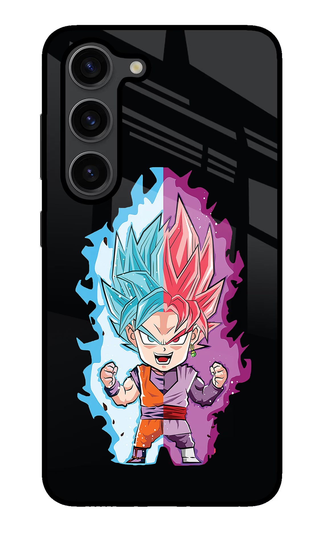Chota Goku Samsung S23 Plus Glass Case Back Cover by Casekaro