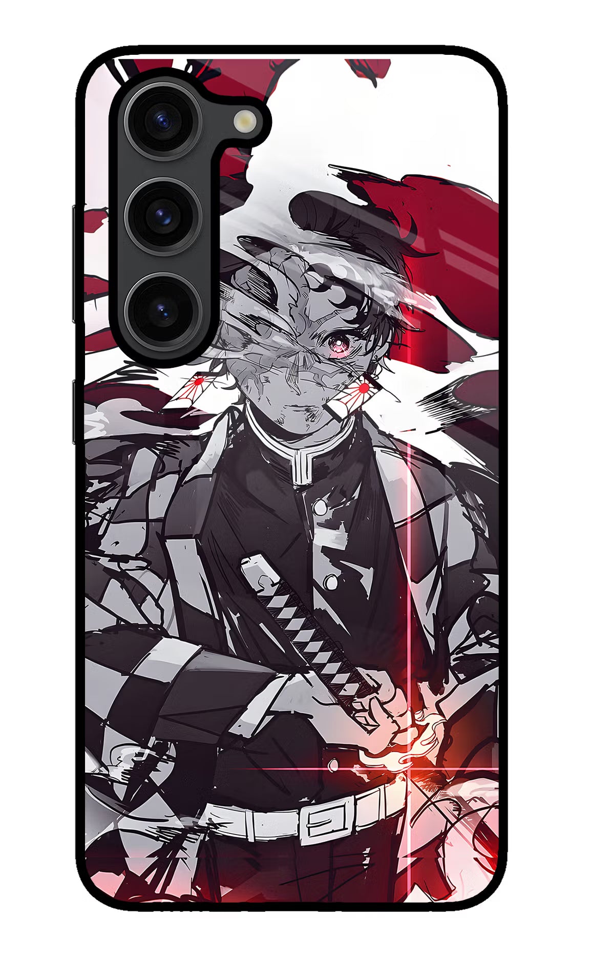 Demon Slayer Samsung S23 Plus Glass Case Back Cover by Casekaro