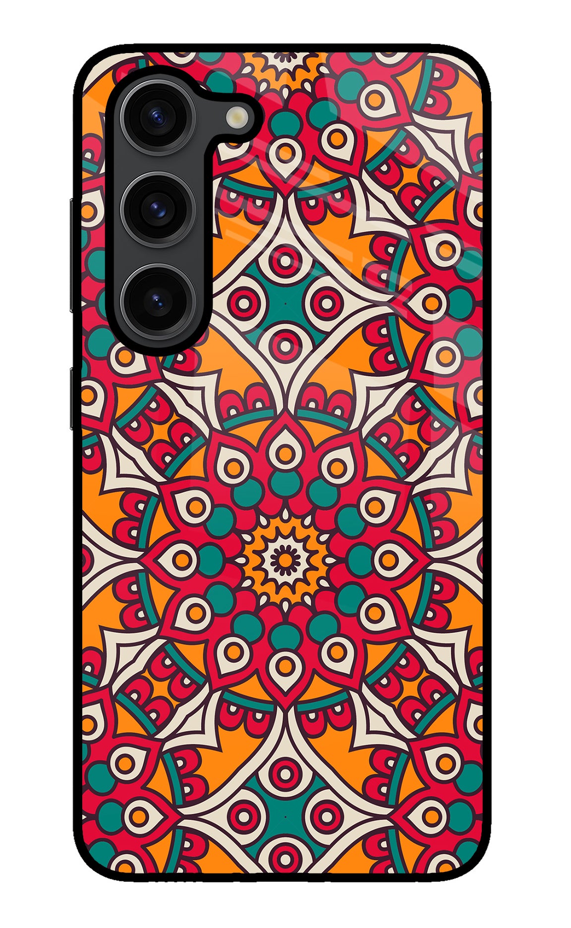 Mandala Art Samsung S23 Plus Glass Case