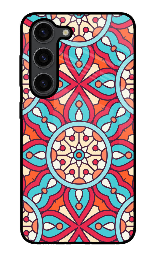 Mandala Geometric Samsung S23 Plus Glass Case