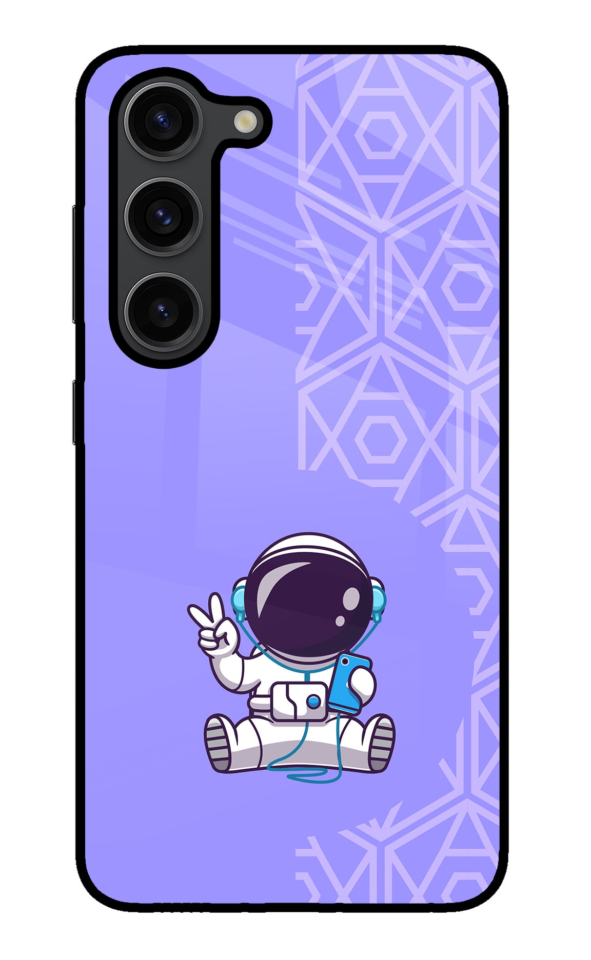 Cute Astronaut Chilling Samsung S23 Plus Back Cover
