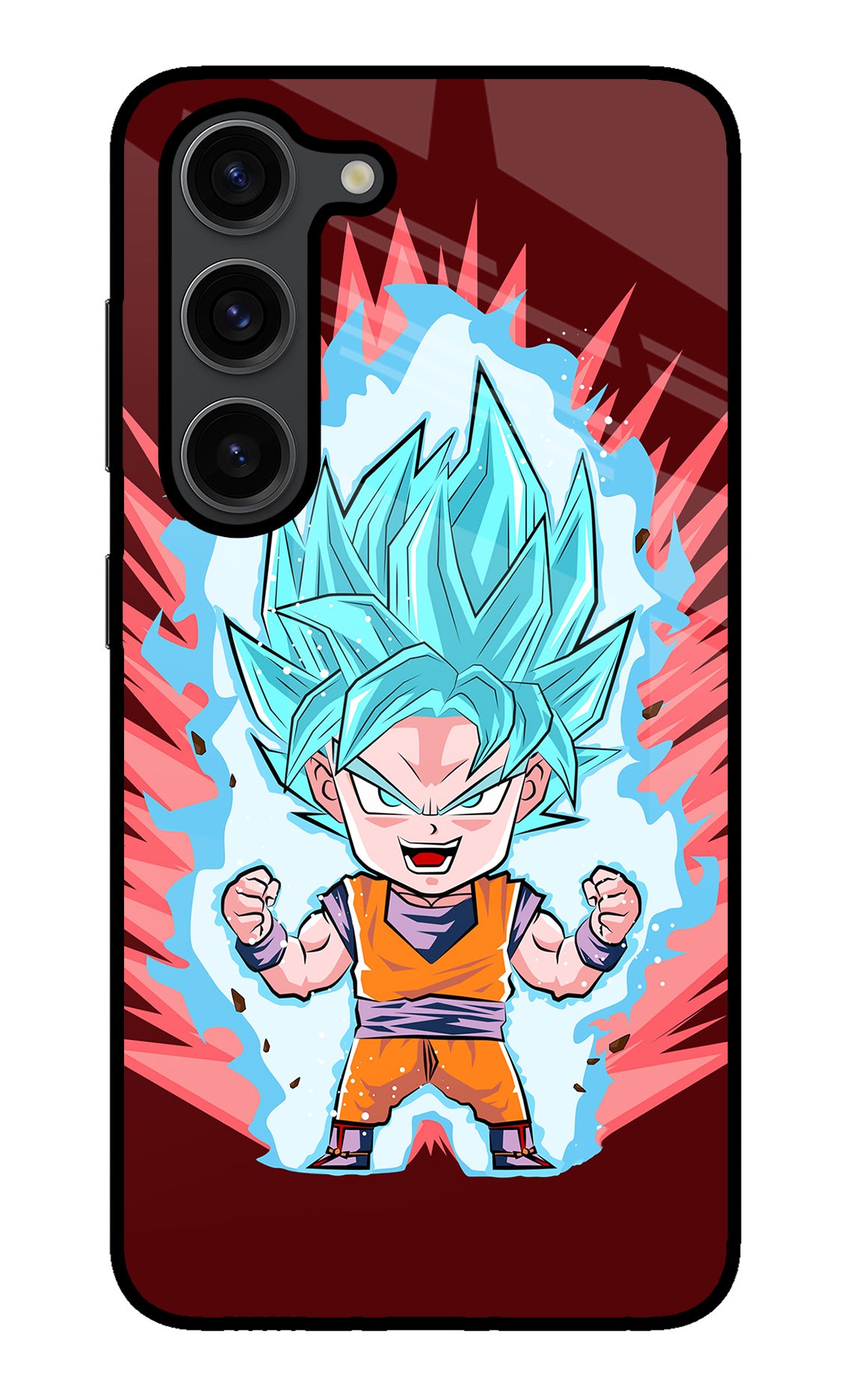 Goku Little Samsung S23 Plus Glass Case