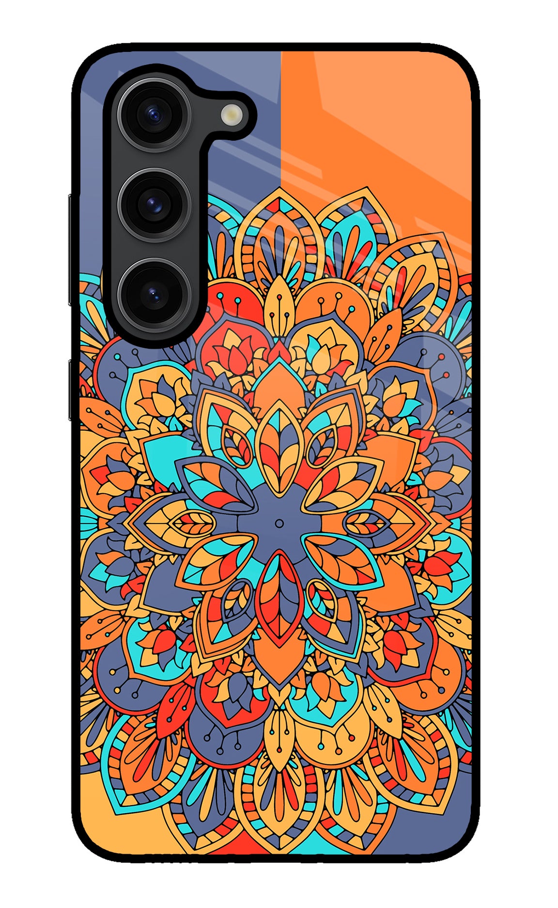 Color Mandala Samsung S23 Plus Glass Case