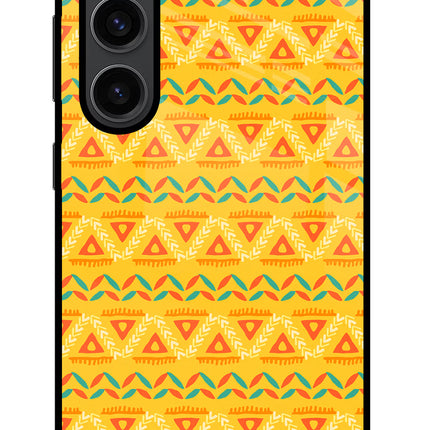 Tribal Pattern Samsung S23 Plus Glass Case Back Cover by Casekaro
