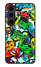Game Doodle Samsung S23 Plus Glass Case