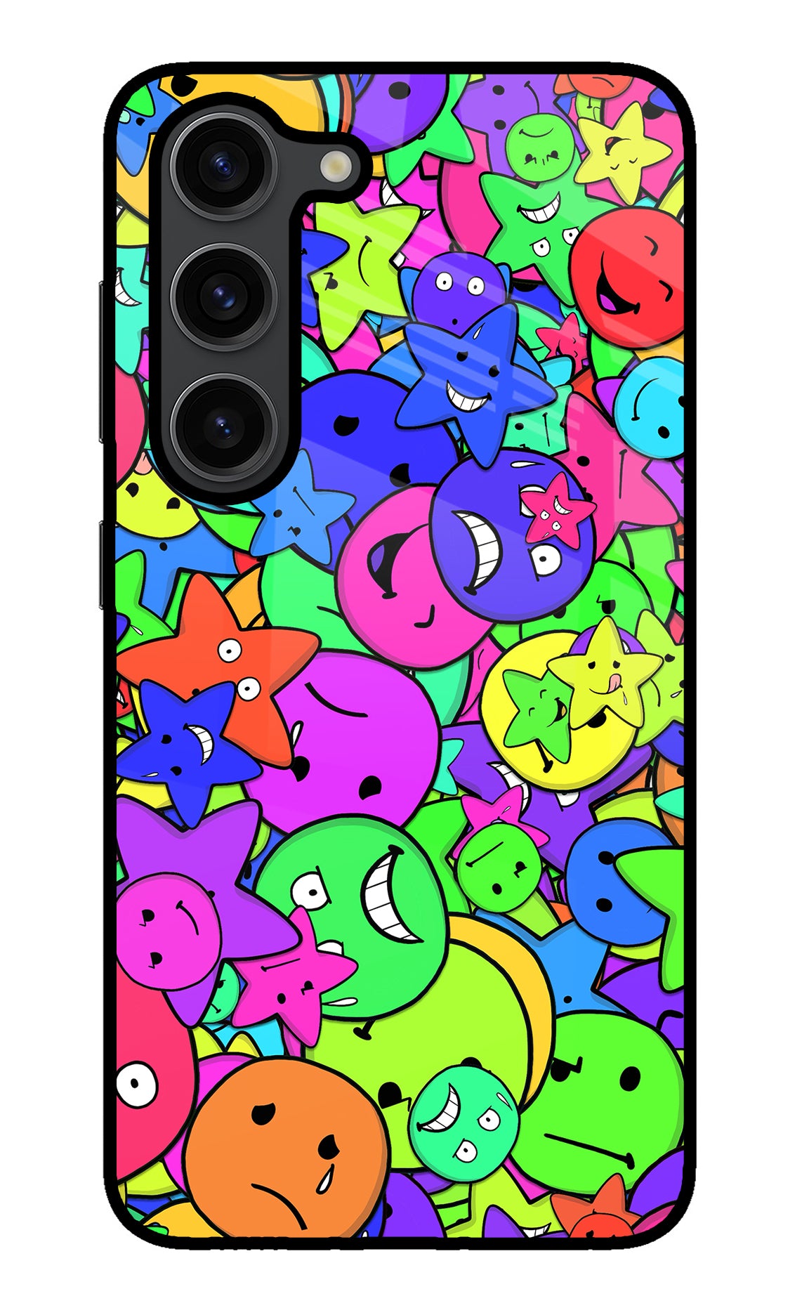 Fun Doodle Samsung S23 Plus Glass Case