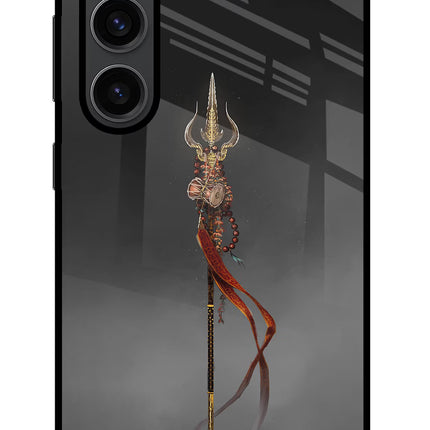 Shiv Trishul Samsung S23 Plus Glass Case Back Cover by Casekaro