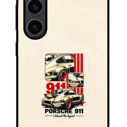 Classic Porsche 911 Samsung S23 Plus Glass Case Back Cover by Casekaro