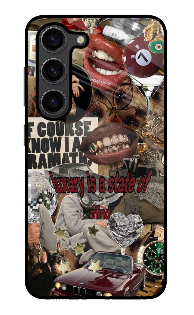 Luxury Samsung S23 Plus Glass Case