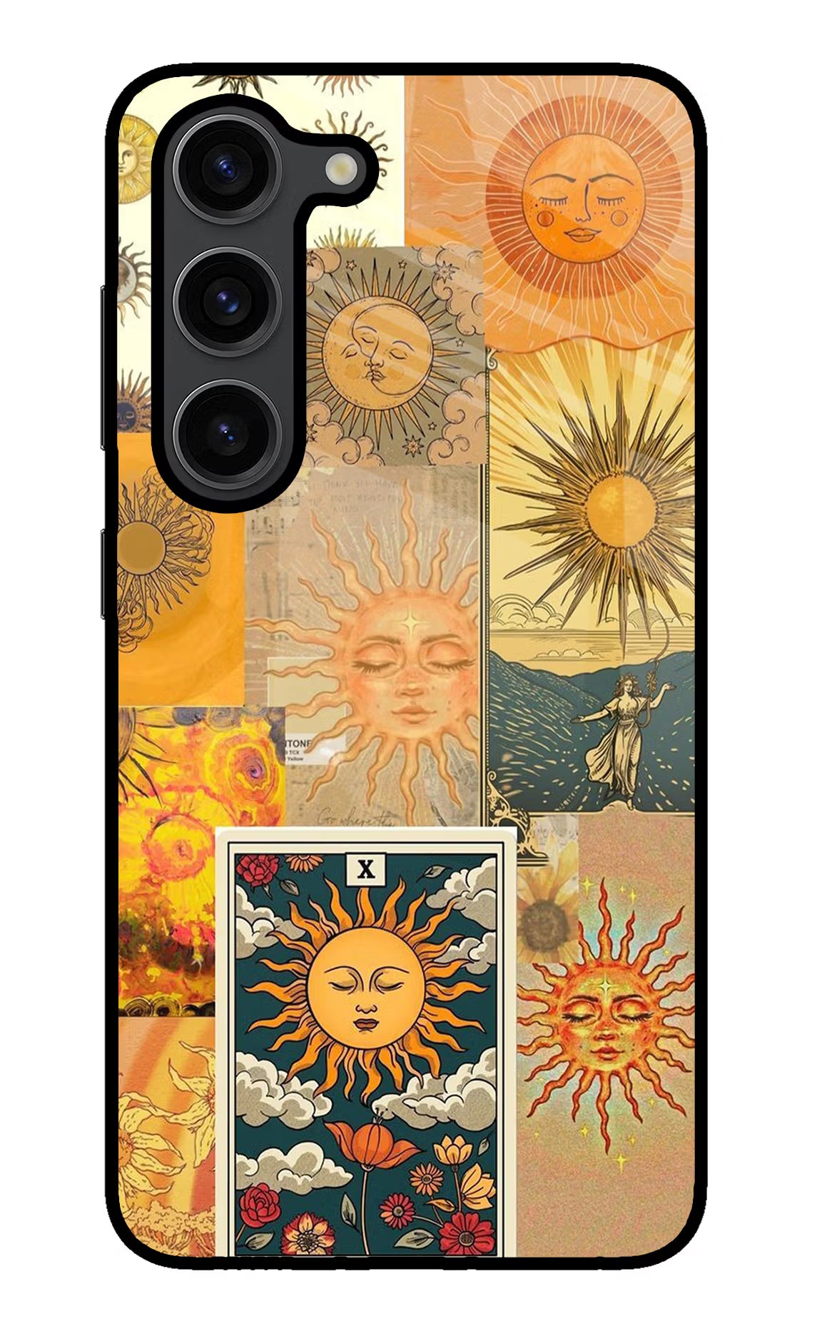 Sun Samsung S23 Plus Glass Case Back Cover by Casekaro