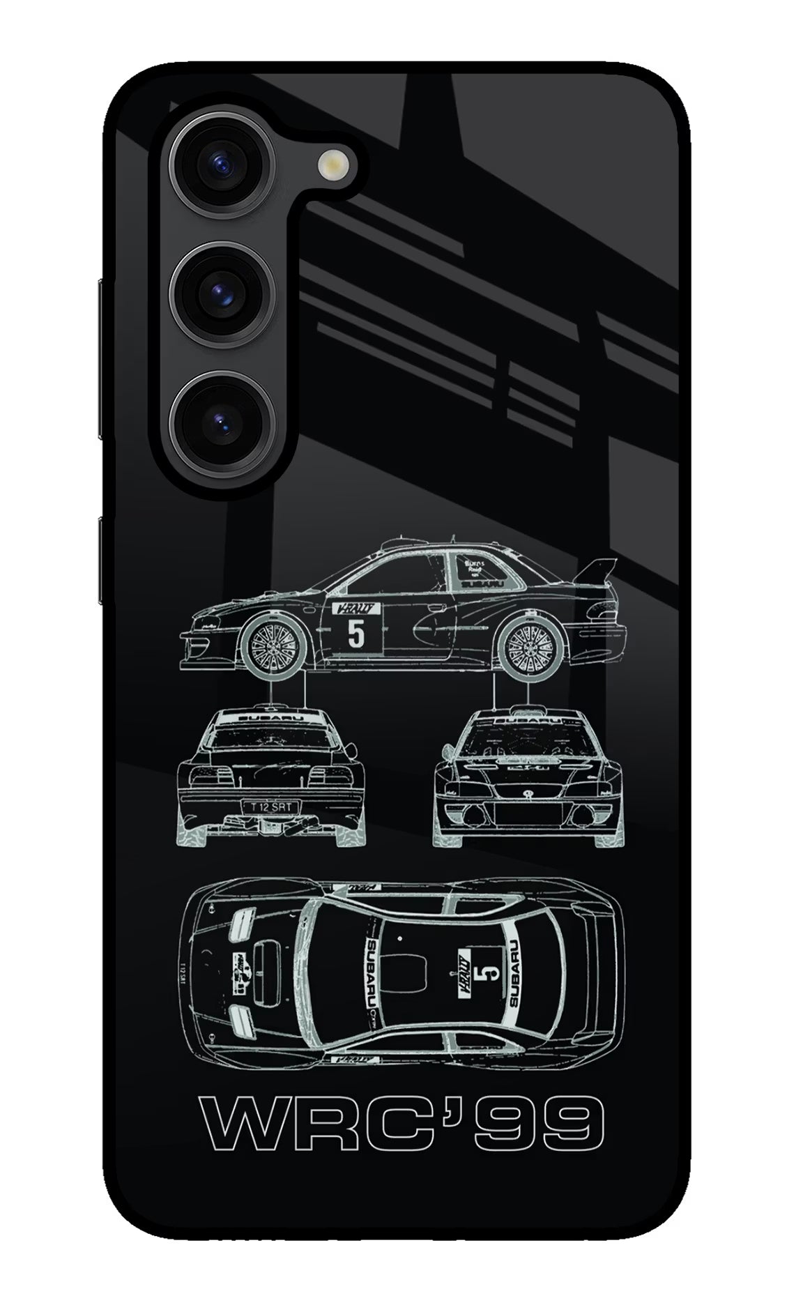WRC'99 Samsung S23 Plus Glass Case Back Cover by Casekaro