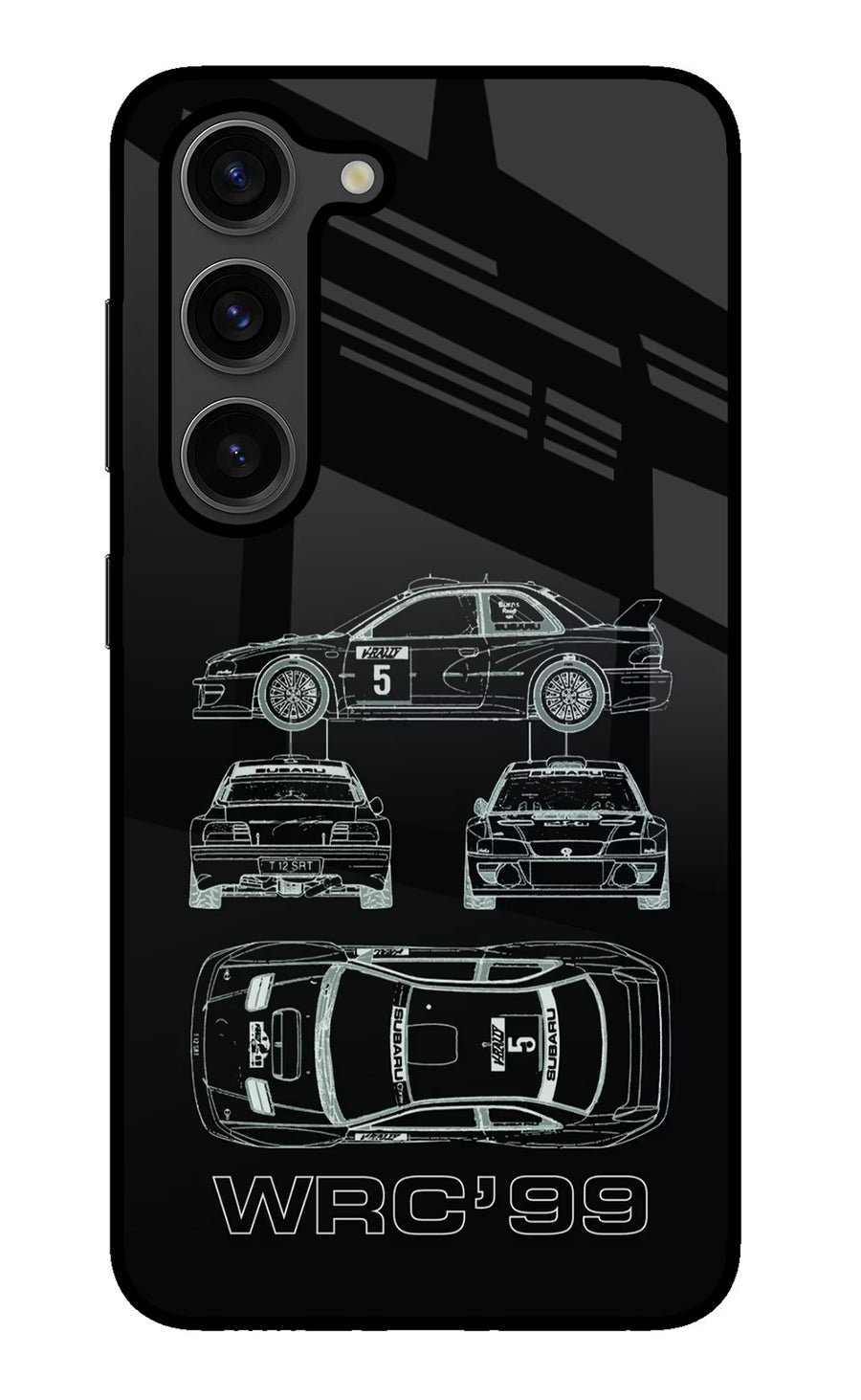 WRC'99 Samsung S23 Plus Back Cover, Glass case