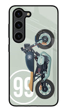 Classic Cafe Racer 99 Samsung S23 Plus Glass Case