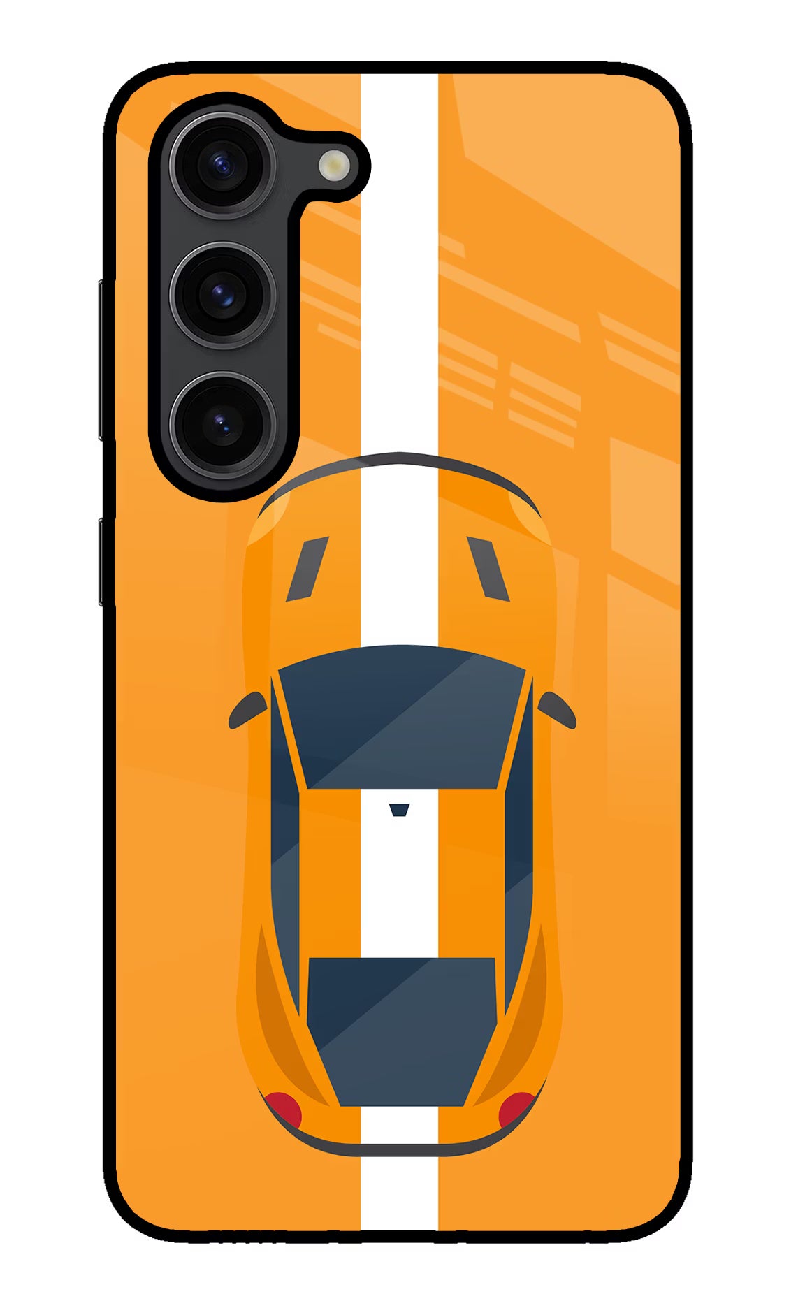 Highway Pursuit Samsung S23 Plus Glass Case Back Cover by Casekaro
