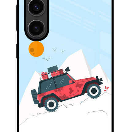 Mountain Trail Beast Samsung S23 Plus Glass Case Back Cover by Casekaro