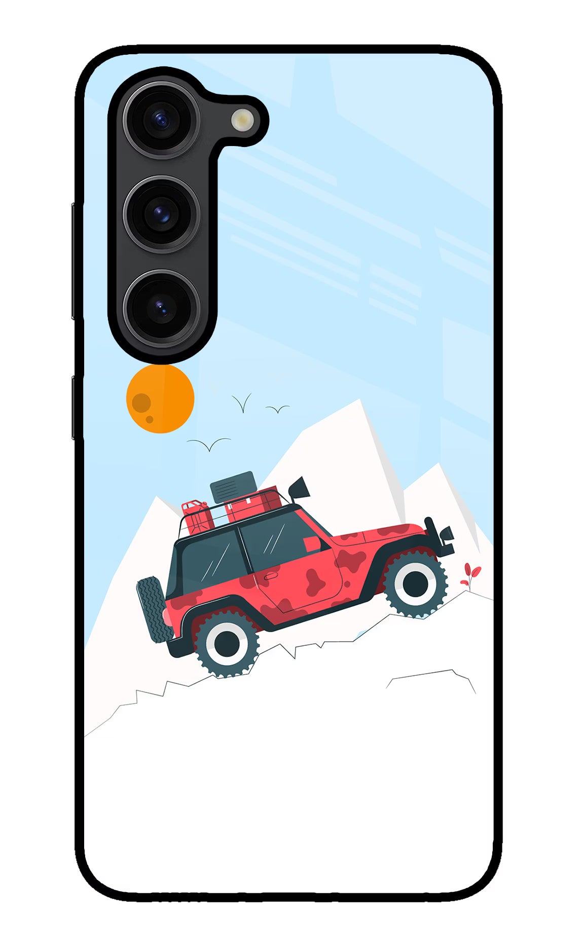 Mountain Trail Beast Samsung S23 Plus Glass Case Back Cover by Casekaro