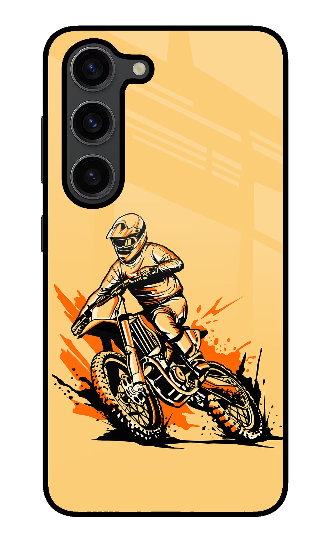 Off-Road Fury Samsung S23 Plus Glass Case Back Cover by Casekaro