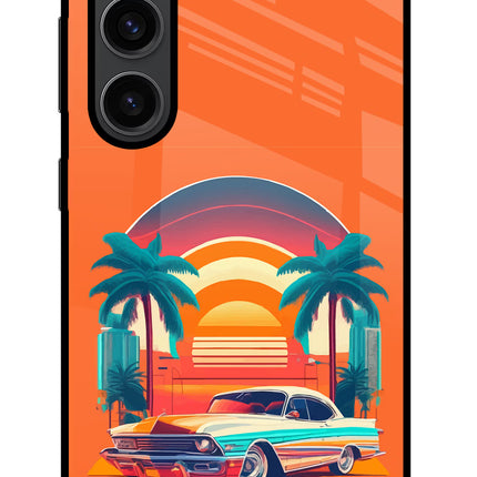 Palm Drive 80s Samsung S23 Plus Glass Case