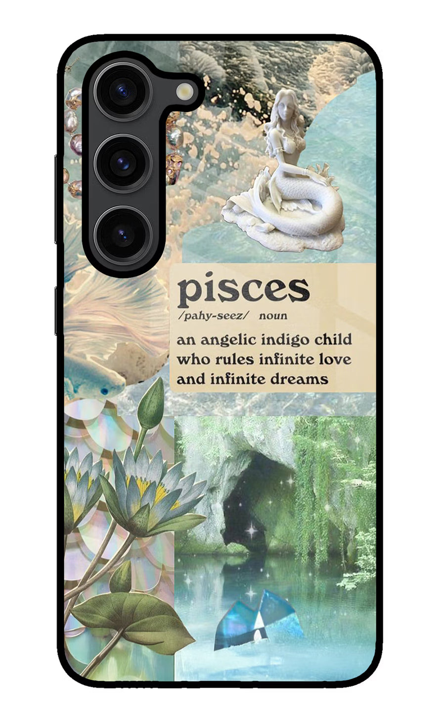Pisces Zodiac Samsung S23 Plus Back Cover, Glass case