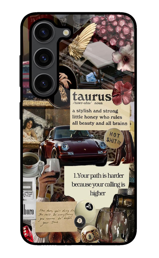 Taurus Zodiac Samsung S23 Plus Glass Case