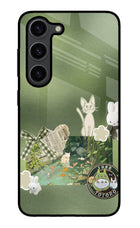 Aesthetic anime Samsung S23 Plus Glass Case