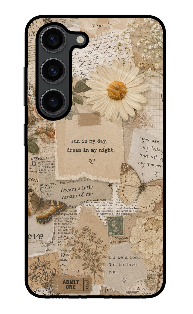 Vintage case Samsung S23 Plus Glass Case