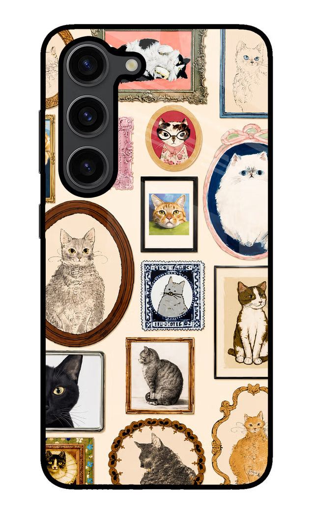 Mirror Cats Samsung S23 Plus Glass Case