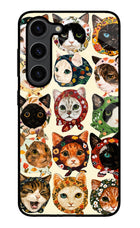 Cool Cat Samsung S23 Plus Glass Case