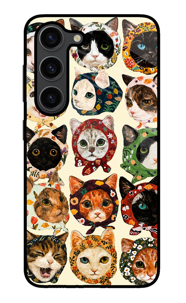 Cool Cat Samsung S23 Plus Glass Case