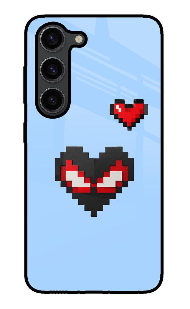 Peter Heart Samsung S23 Plus Glass Case