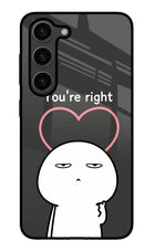 You're Right Samsung S23 Plus Glass Case