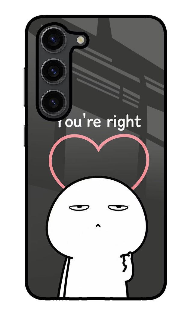 You're Right Samsung S23 Plus Glass Case