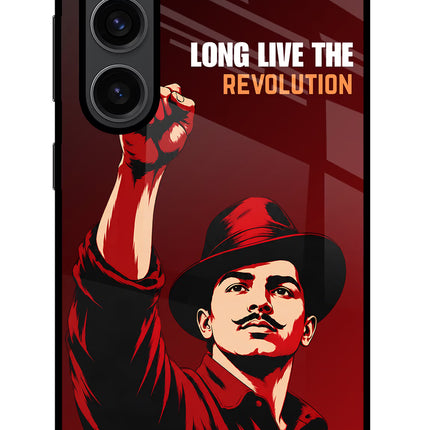 Bhagat Singh Revolution Samsung S23 Plus Glass Case