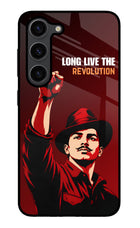 Bhagat Singh Revolution Samsung S23 Plus Glass Case