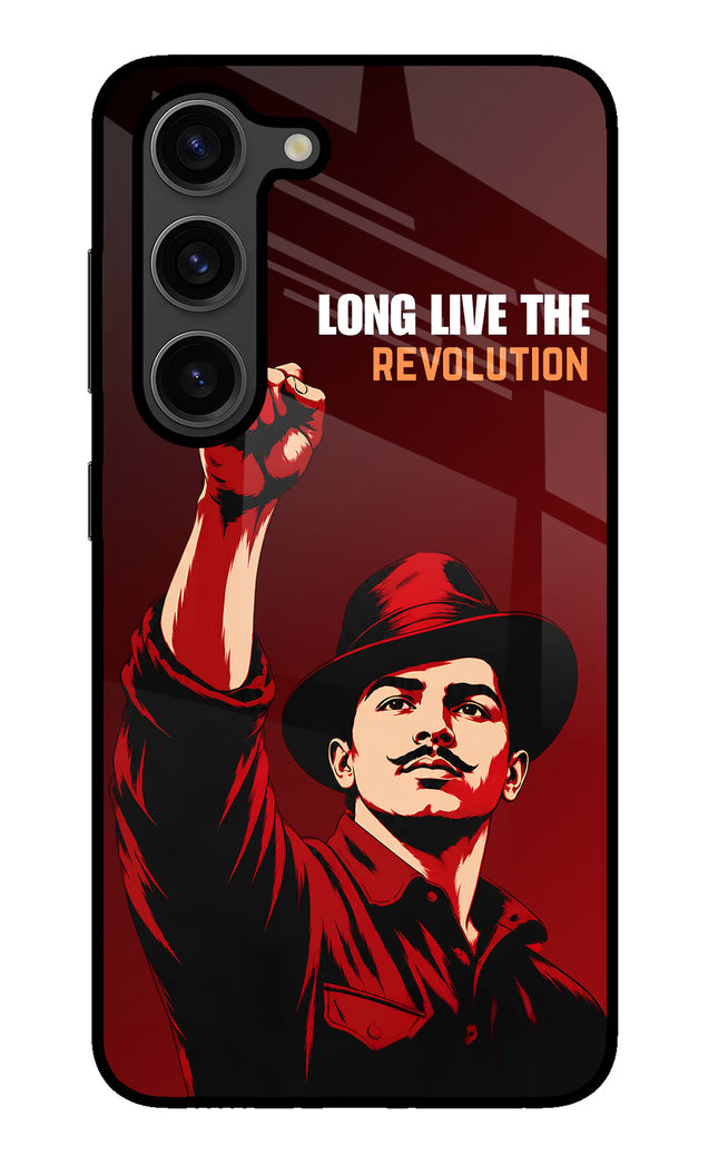 Bhagat Singh Revolution Samsung S23 Plus Glass Case
