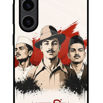 Bhagat Singh Trio Samsung S23 Plus Glass Case