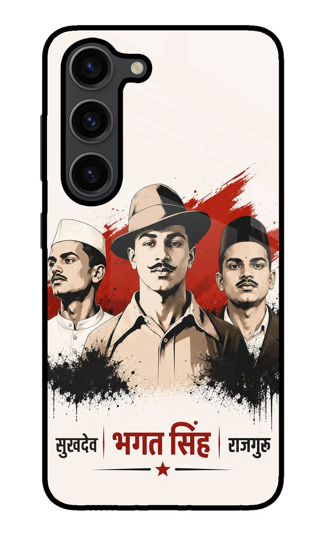 Bhagat Singh Trio Samsung S23 Plus Glass Case