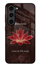 Bloom Samsung S23 Plus Glass Case Back Cover by Casekaro