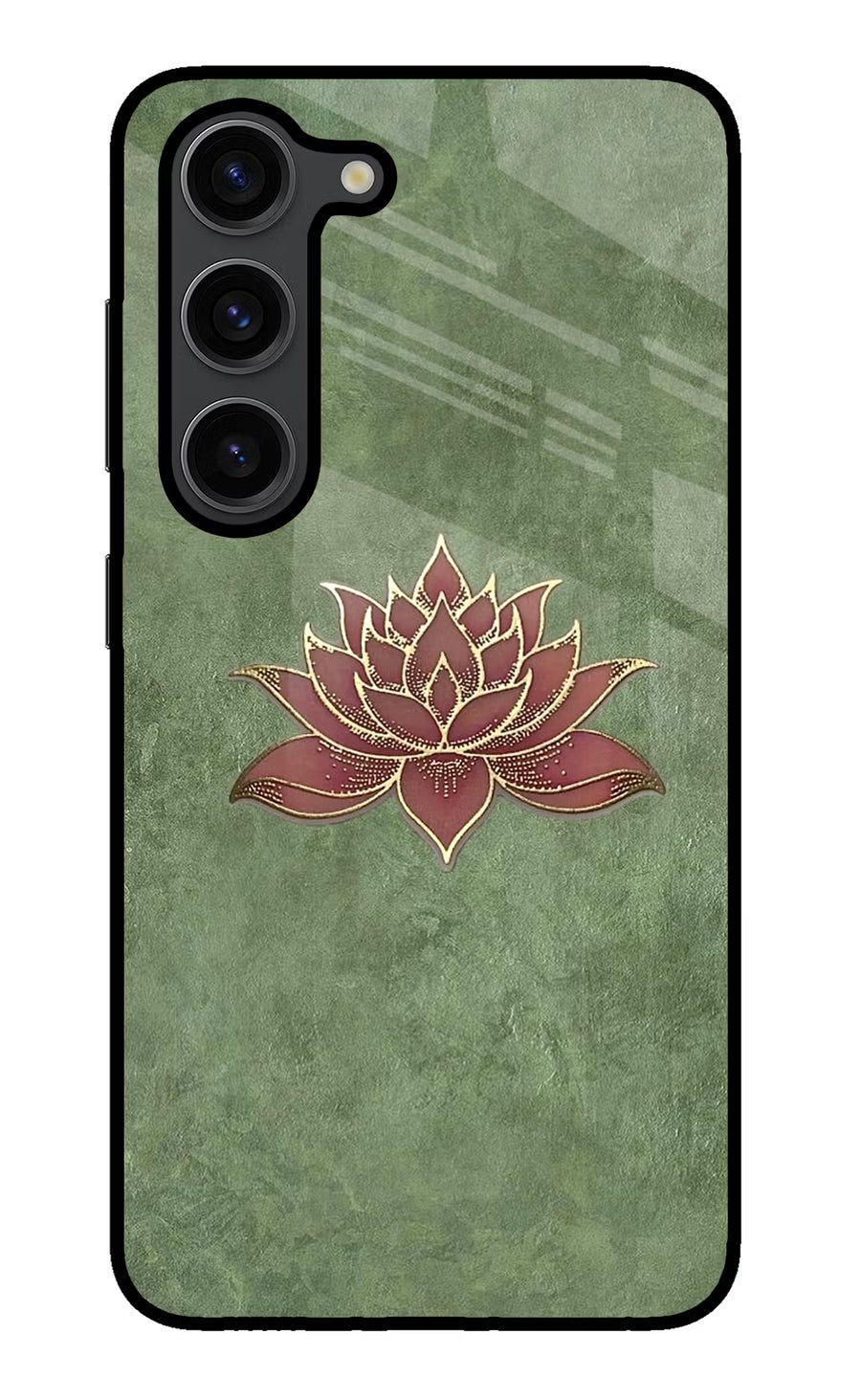 Lotus Grace Samsung S23 Plus Back Cover, Glass case