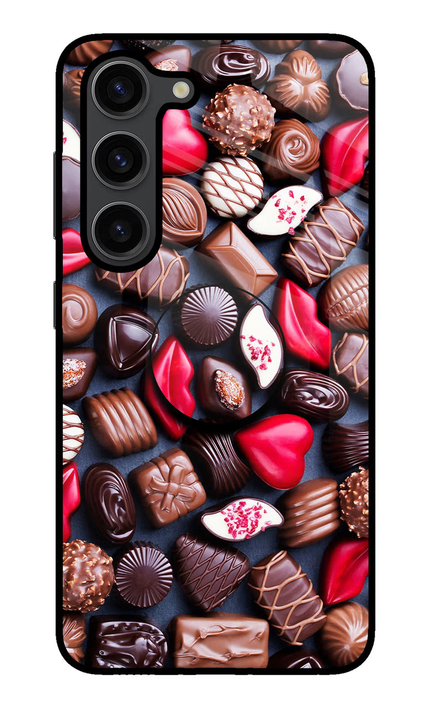Chocolates Samsung S23 Plus Pop Case, Glass case