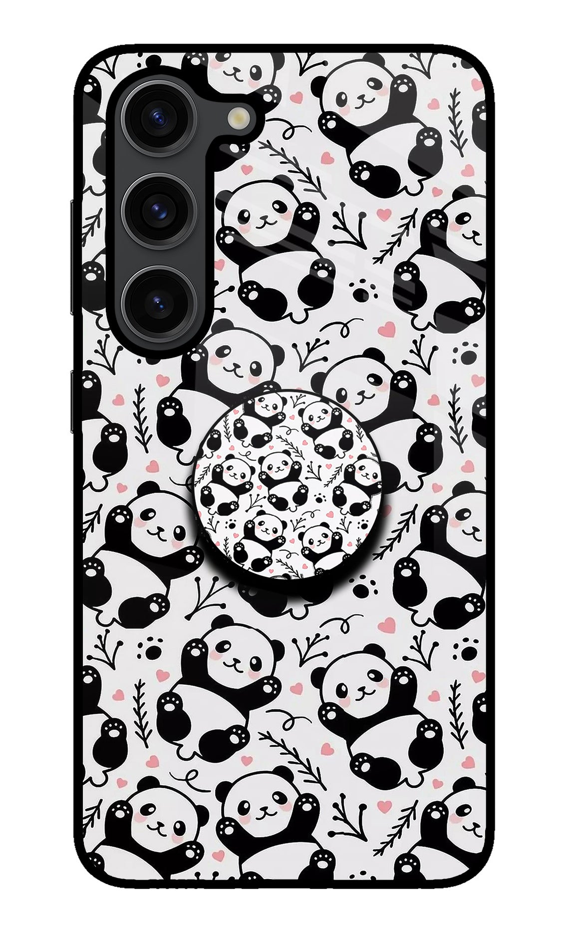 Cute Panda Samsung S23 Plus Pop Case