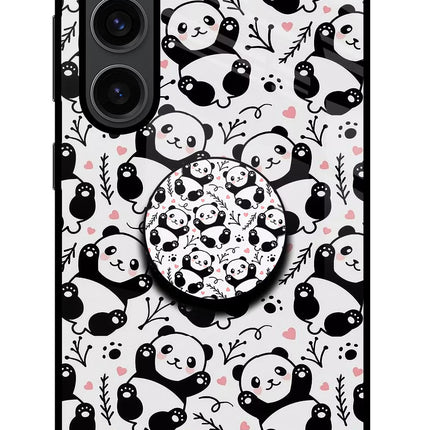 Cute Panda Samsung S23 Plus Pop Case by Casekaro