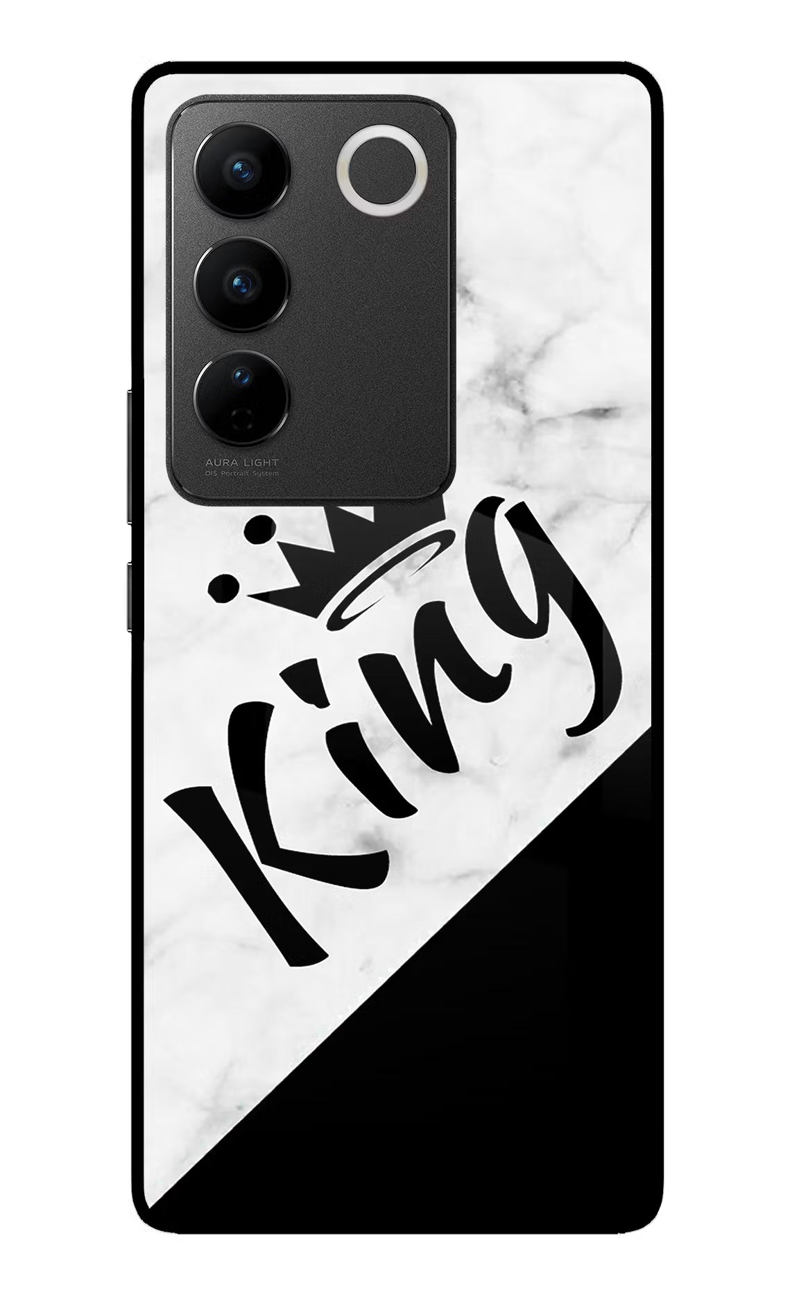 King Vivo V27/V27 Pro Glass Case Back Cover by Casekaro