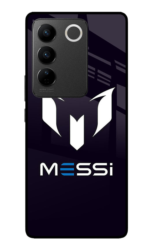 Messi Logo Vivo V27/V27 Pro Glass Case