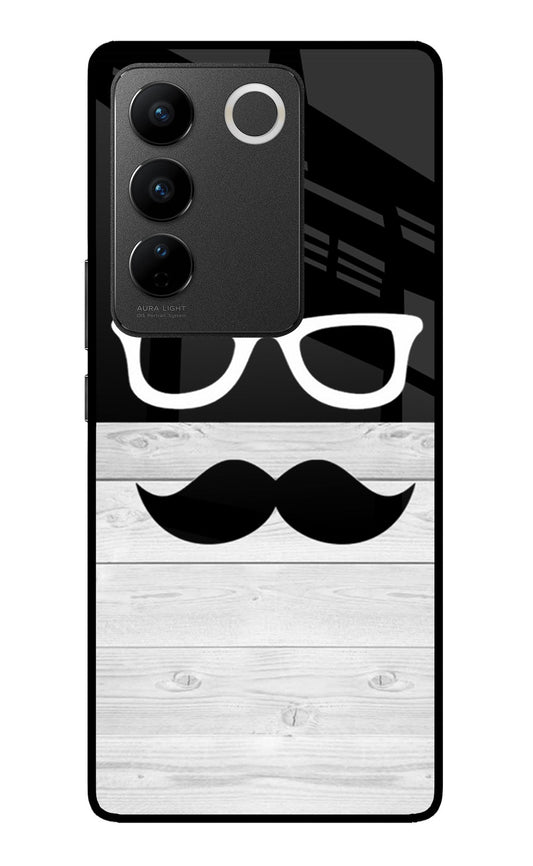 Mustache Vivo V27/V27 Pro Glass Case