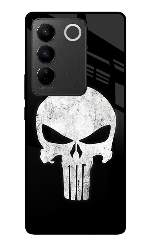 Punisher Skull Vivo V27/V27 Pro Glass Case